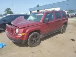 Salvage cars for sale at Woodhaven, MI auction: 2012 Jeep Patriot Latitude