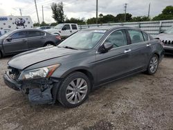 Salvage cars for sale at Miami, FL auction: 2011 Honda Accord EXL