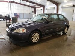 Salvage cars for sale at Avon, MN auction: 1999 Honda Civic DX