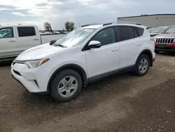 Salvage cars for sale at Rocky View County, AB auction: 2017 Toyota Rav4 LE