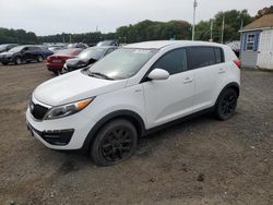 Salvage cars for sale at East Granby, CT auction: 2016 KIA Sportage LX