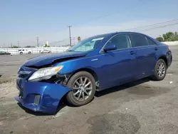 Salvage cars for sale at Colton, CA auction: 2011 Toyota Camry Hybrid