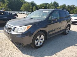 Salvage cars for sale at Mendon, MA auction: 2014 Subaru Forester 2.5I Premium