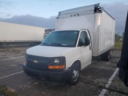 Salvage trucks for sale at Woodhaven, MI auction: 2017 Chevrolet Express G3500