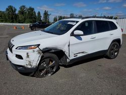 Salvage SUVs for sale at auction: 2016 Jeep Cherokee Latitude