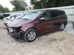 Salvage cars for sale at Midway, FL auction: 2016 Honda Odyssey EXL