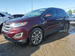 Salvage cars for sale at Riverview, FL auction: 2018 Ford Edge Titanium