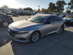 Salvage cars for sale at Sacramento, CA auction: 2021 Honda Accord LX