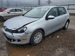 Salvage cars for sale at Elgin, IL auction: 2012 Volkswagen Golf