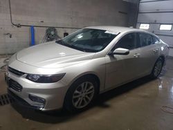 Chevrolet salvage cars for sale: 2016 Chevrolet Malibu LT