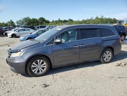 Salvage cars for sale at Duryea, PA auction: 2016 Honda Odyssey EXL