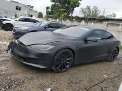 Salvage cars for sale at Opa Locka, FL auction: 2016 Tesla Model S