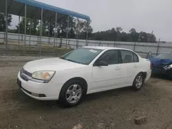 Salvage cars for sale at Spartanburg, SC auction: 2005 Chevrolet Malibu LT