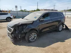 Salvage cars for sale at Chicago Heights, IL auction: 2017 KIA Sorento LX