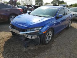 Honda salvage cars for sale: 2017 Honda Civic LX