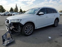 Salvage cars for sale from Copart Rancho Cucamonga, CA: 2018 Audi Q7 Premium Plus