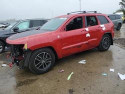 Salvage cars for sale at Woodhaven, MI auction: 2017 Jeep Grand Cherokee Trailhawk