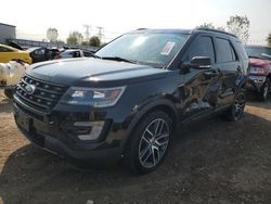 Salvage cars for sale at Elgin, IL auction: 2017 Ford Explorer Sport