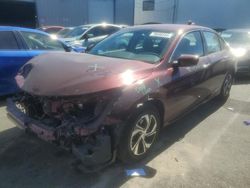 Salvage cars for sale at Vallejo, CA auction: 2016 Honda Accord LX