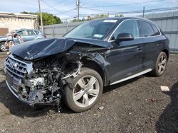 Salvage cars for sale at New Britain, CT auction: 2018 Audi Q5 Premium Plus