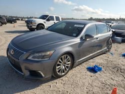 Salvage cars for sale at Houston, TX auction: 2013 Lexus LS 460L