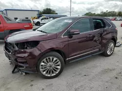 Salvage cars for sale at Orlando, FL auction: 2022 Ford Edge Titanium