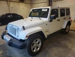 Jeep salvage cars for sale: 2014 Jeep Wrangler Unlimited Sahara