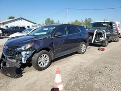 Salvage cars for sale at Pekin, IL auction: 2018 Chevrolet Equinox LT