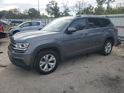 Salvage cars for sale at Riverview, FL auction: 2018 Volkswagen Atlas S