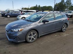 Salvage cars for sale from Copart Denver, CO: 2019 Subaru Impreza Premium