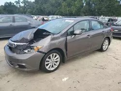 Salvage cars for sale at Ocala, FL auction: 2012 Honda Civic EX