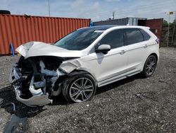 Salvage cars for sale at Homestead, FL auction: 2019 Ford Edge Titanium