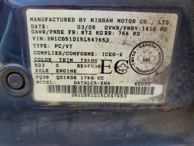 2005 Nissan Sentra 1.8