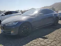 Salvage cars for sale at Colton, CA auction: 2014 Tesla Model S