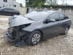 Salvage cars for sale at Opa Locka, FL auction: 2018 Toyota Prius