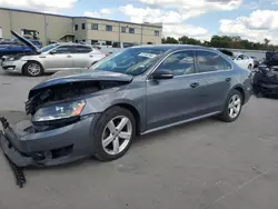 Salvage cars for sale at Wilmer, TX auction: 2013 Volkswagen Passat SE