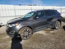 Salvage cars for sale at Nisku, AB auction: 2015 Ford Edge Titanium