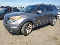 Salvage cars for sale at Woodhaven, MI auction: 2012 Ford Explorer Limited