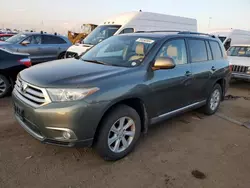 Toyota Vehiculos salvage en venta: 2013 Toyota Highlander Base