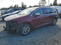 Salvage cars for sale at Graham, WA auction: 2018 Chrysler Pacifica Limited