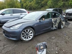 Salvage cars for sale at Marlboro, NY auction: 2018 Tesla Model 3