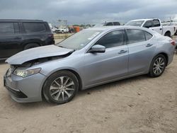 Salvage cars for sale at Houston, TX auction: 2015 Acura TLX Tech