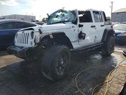 Salvage cars for sale at Chicago Heights, IL auction: 2015 Jeep Wrangler Unlimited Sport