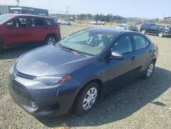 Toyota Corolla l salvage cars for sale: 2017 Toyota Corolla L