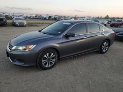 Salvage cars for sale from Copart Houston, TX: 2015 Honda Accord LX