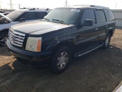 Salvage cars for sale at Elgin, IL auction: 2002 Cadillac Escalade Luxury