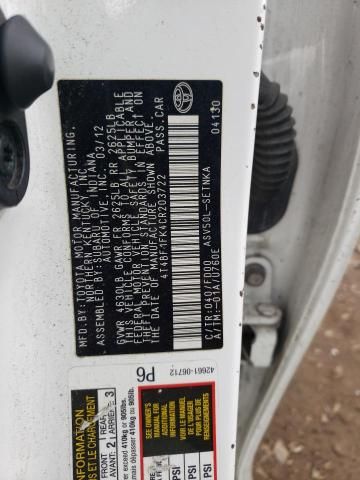 2012 Toyota Camry Base