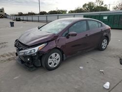 Salvage cars for sale at Wilmer, TX auction: 2018 KIA Forte LX