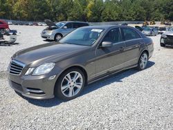 Salvage cars for sale at Gainesville, GA auction: 2012 Mercedes-Benz E 350