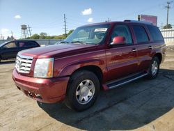 Cadillac Escalade salvage cars for sale: 2002 Cadillac Escalade Luxury